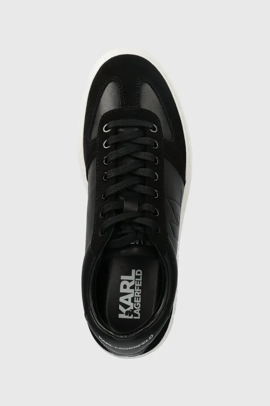 fekete Karl Lagerfeld bőr sportcipő T/KAP