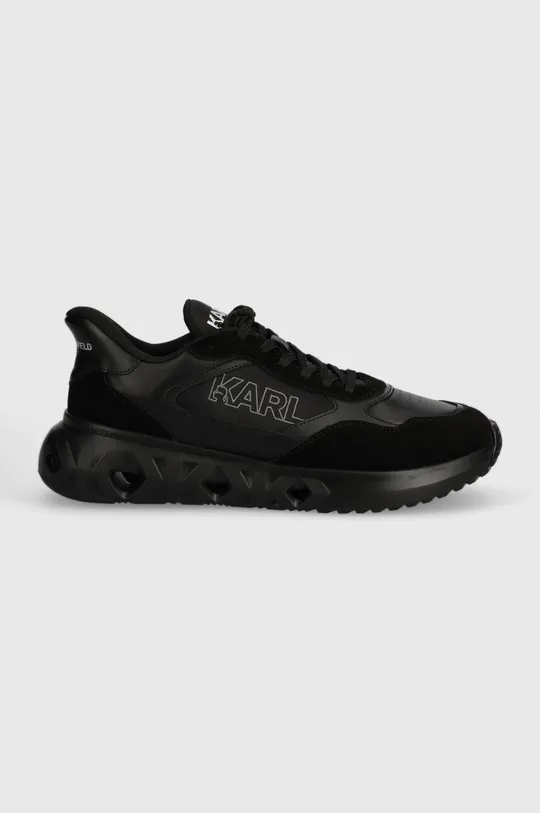 Кожаные кроссовки Karl Lagerfeld K/KITE RUN чёрный
