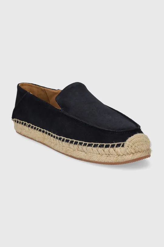 Semišové espadrilky BOSS Madeira tmavomodrá