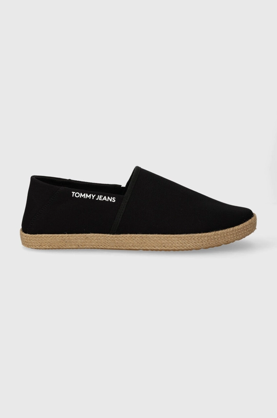 czarny Tommy Jeans espadryle TJM ESPADRILLE STREET Męski