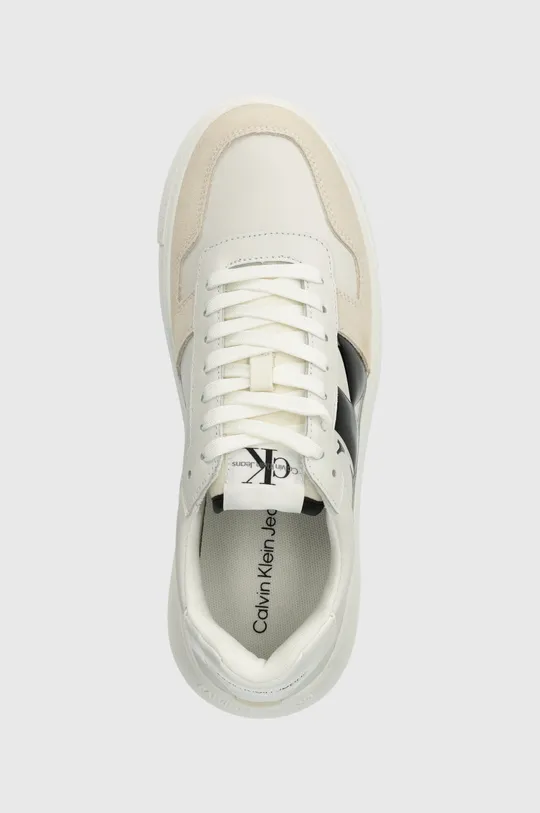 biały Calvin Klein Jeans sneakersy skórzane CHUNKY CUPSOLE LTH NBS DC