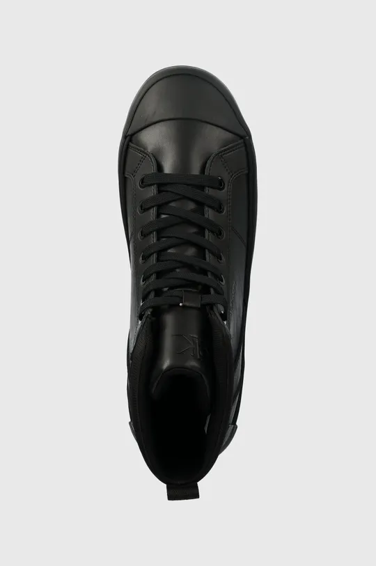 μαύρο Πάνινα παπούτσια Calvin Klein Jeans VULCANIZED MID LACEUP MIX IN UC