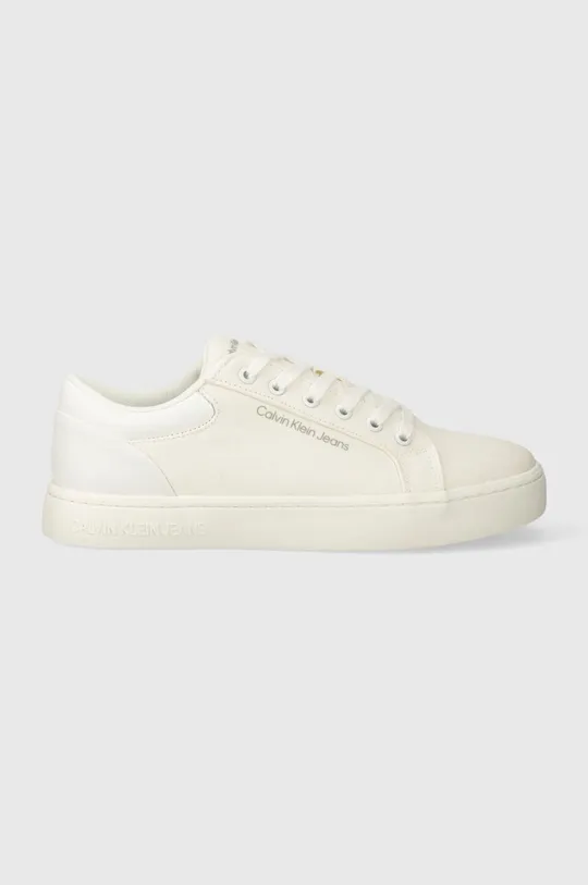 Πάνινα παπούτσια Calvin Klein Jeans CLASSIC CUPSOLE LOW LTH IN DC λευκό