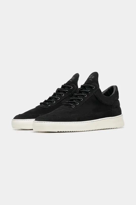 Filling Pieces sneakers din piele întoarsă Low top Suede Organic negru