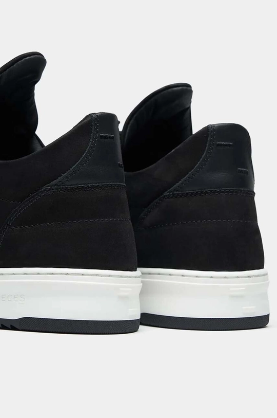 μαύρο Σουέτ αθλητικά παπούτσια Filling Pieces Low Top Base