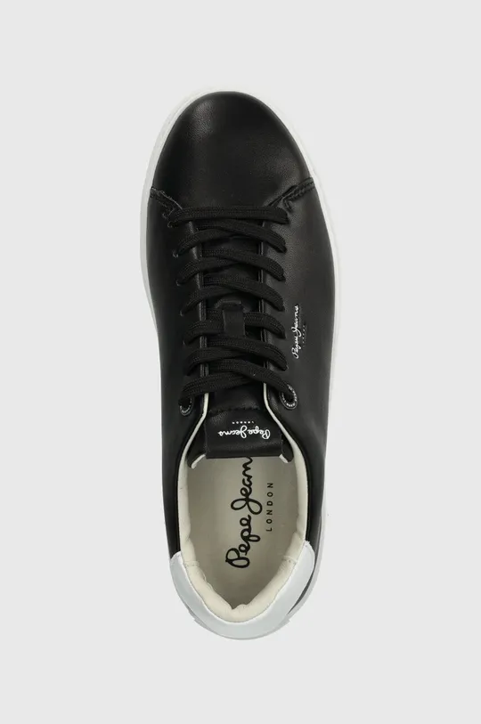 μαύρο Δερμάτινα αθλητικά παπούτσια Pepe Jeans PMS00007