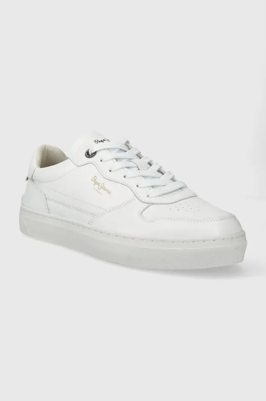 Δερμάτινα αθλητικά παπούτσια Pepe Jeans PMS00009 λευκό