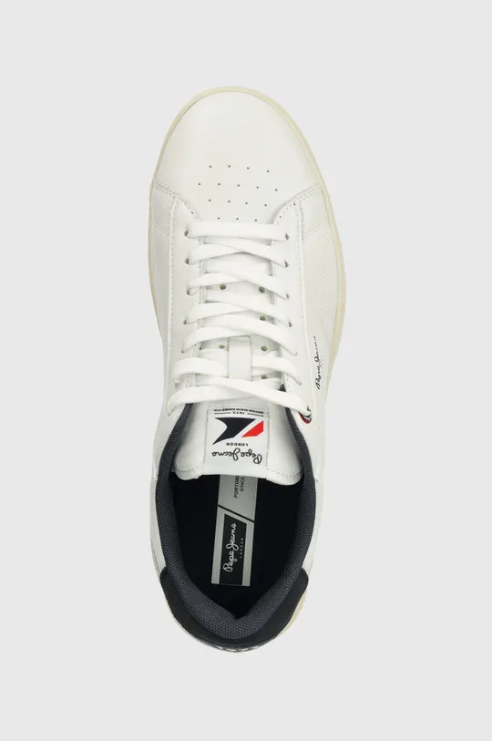λευκό Δερμάτινα αθλητικά παπούτσια Pepe Jeans PMS00014