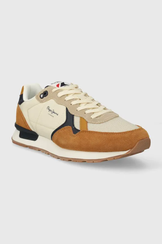 Pepe Jeans sneakersy PMS40006 brązowy