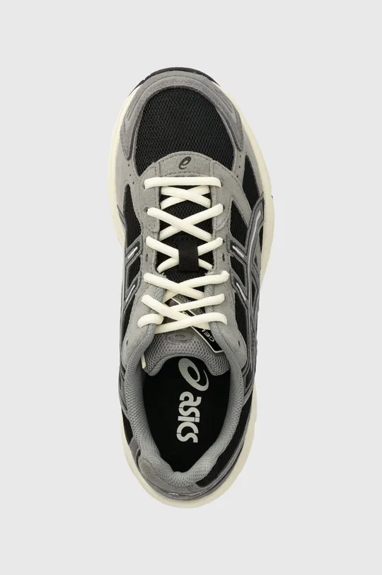 gray Asics sneakers