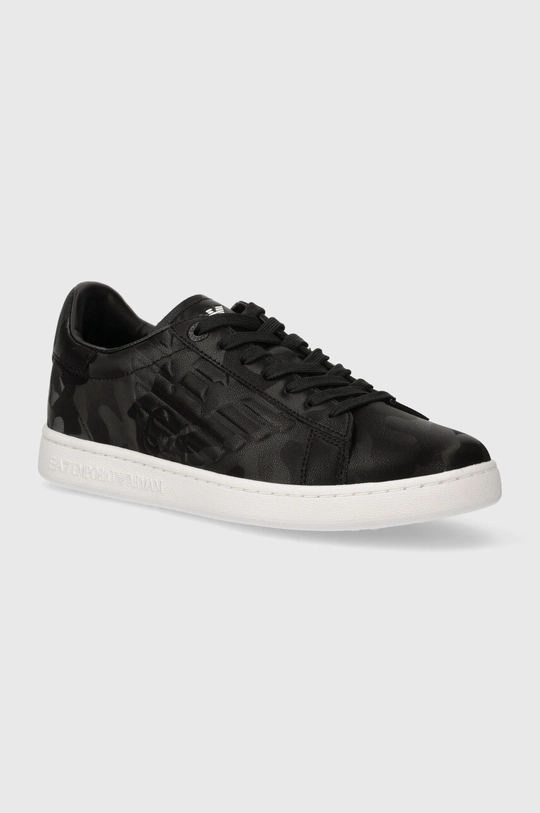 nero EA7 Emporio Armani sneakers in pelle Uomo