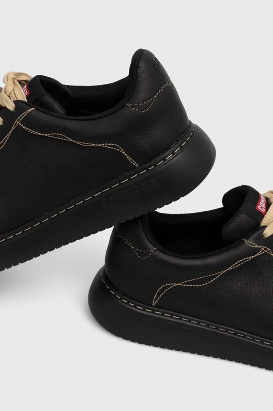 μαύρο Δερμάτινα αθλητικά παπούτσια Camper TWS
