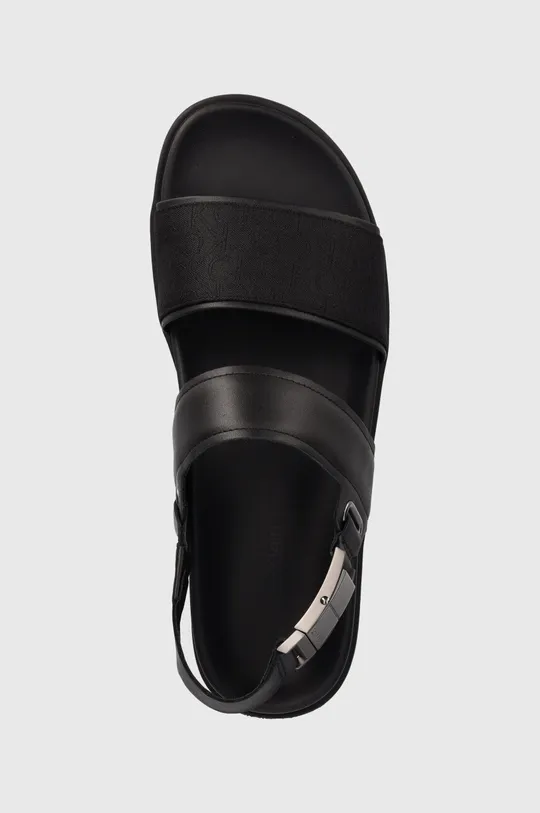 czarny Calvin Klein sandały BACK STRAP SANDAL JAQ MONO IP