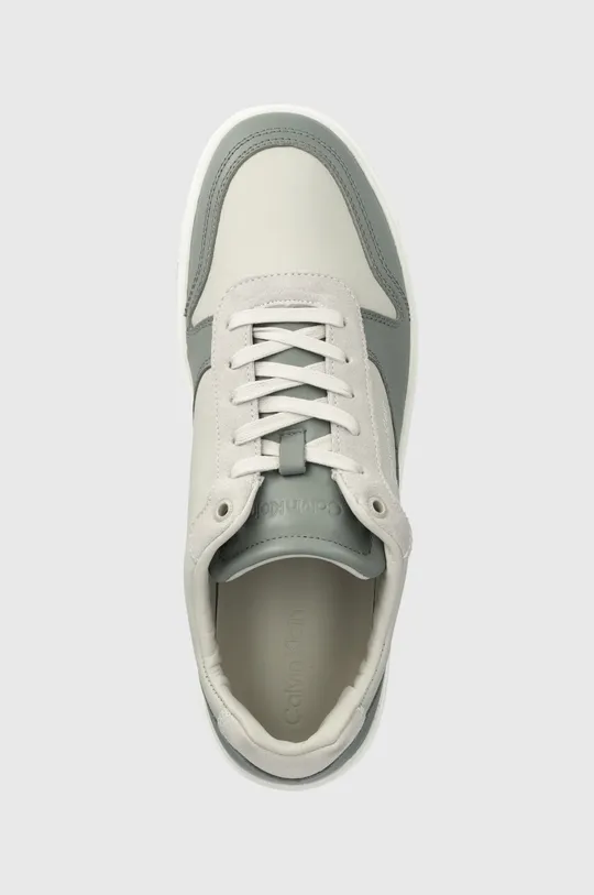 grigio Calvin Klein sneakers in pelle LOW TOP LACE UP BSKT