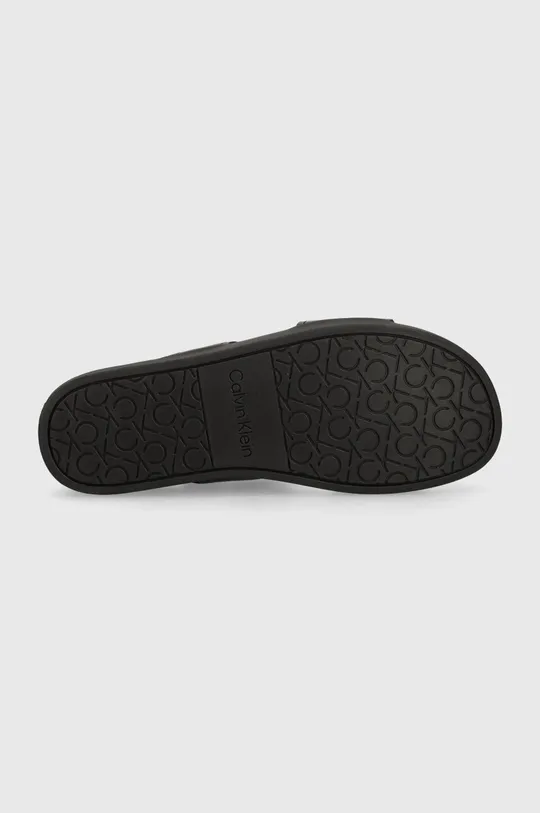 Usnjeni sandali Calvin Klein BACK STRAP W/ ICONIC PLAQUE Moški