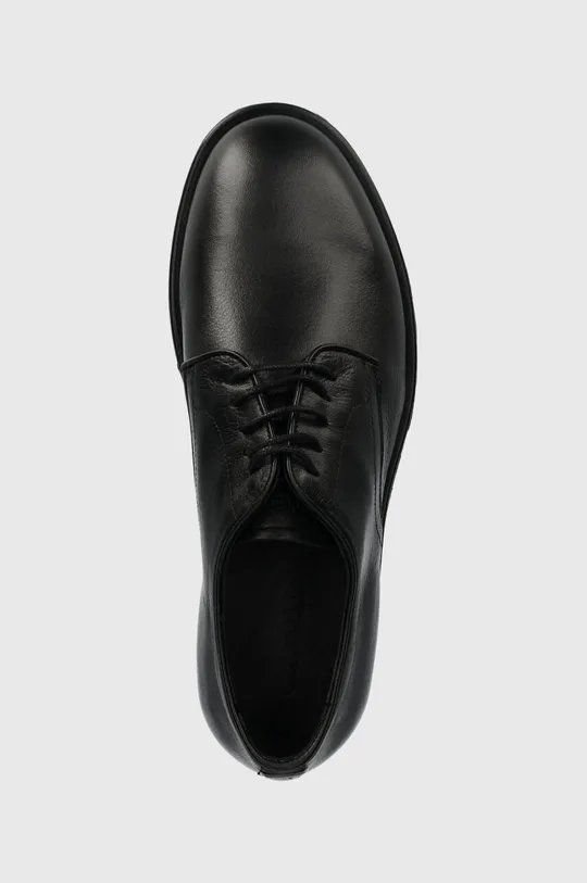μαύρο Δερμάτινα κλειστά παπούτσια Calvin Klein DERBY