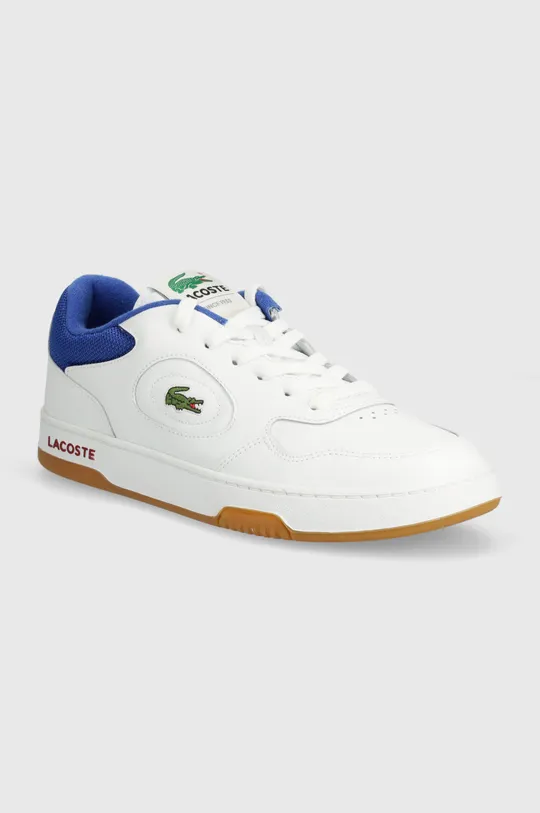 λευκό Δερμάτινα αθλητικά παπούτσια Lacoste Lineset Contrasted Collar Leather Ανδρικά