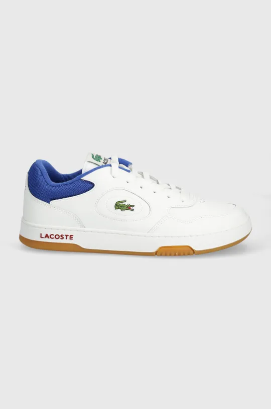 Δερμάτινα αθλητικά παπούτσια Lacoste Lineset Contrasted Collar Leather λευκό