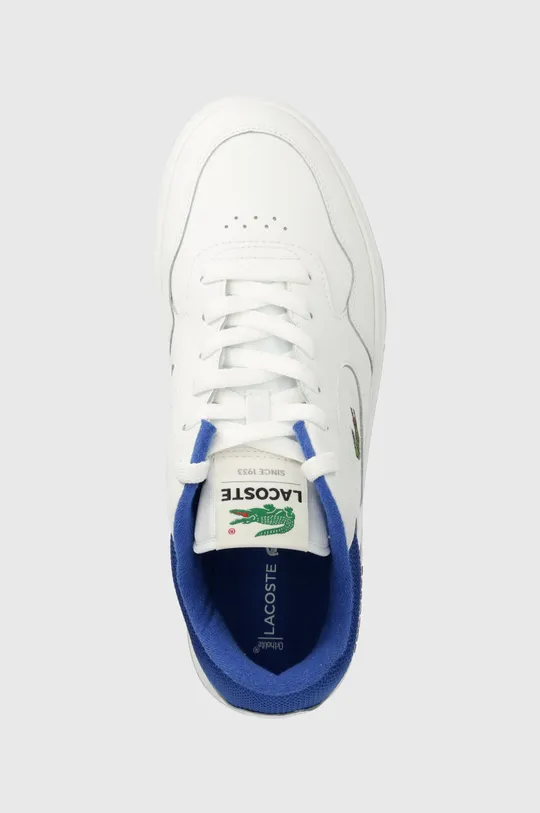 biały Lacoste sneakersy skórzane Lineset Contrasted Collar Leather
