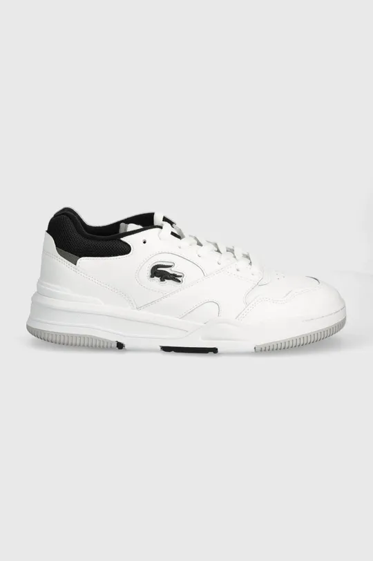 Lacoste sneakers in pelle Lineshot Contrasted Collar Leather bianco