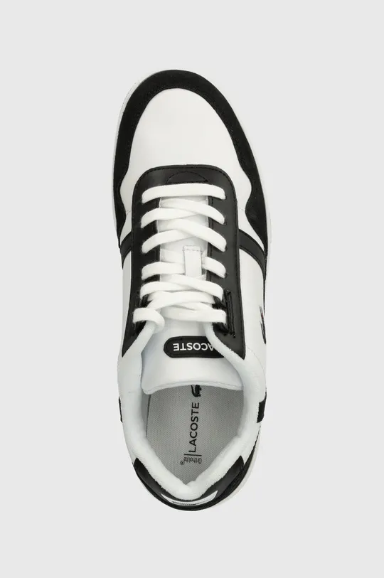 fehér Lacoste bőr sportcipő T-Clip Logo Leather