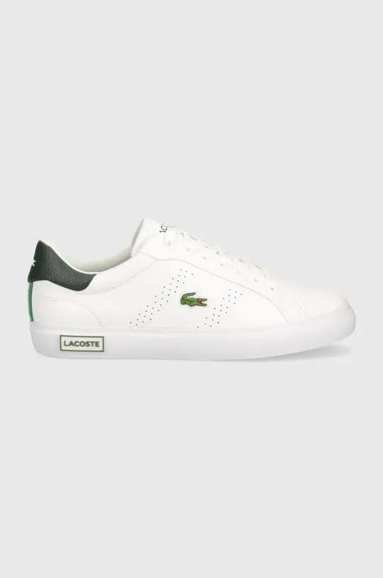 Шкіряні кросівки Lacoste Powercourt 2.0 Leather білий
