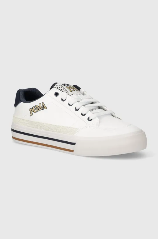 bianco Puma scarpe da ginnastica Court Classic Vulc Retro Club Uomo