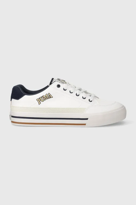 Πάνινα παπούτσια Puma Court Classic Vulc Retro Club λευκό