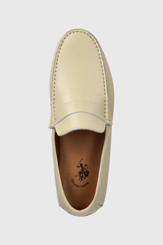 beige U.S. Polo Assn. mocassini in pelle RIVER