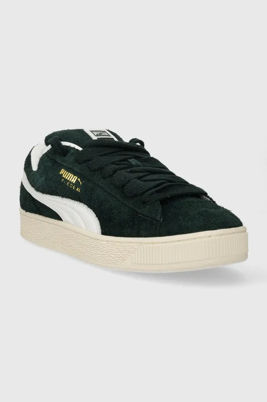 Kožne tenisice Puma Suede XL Hairy zelena