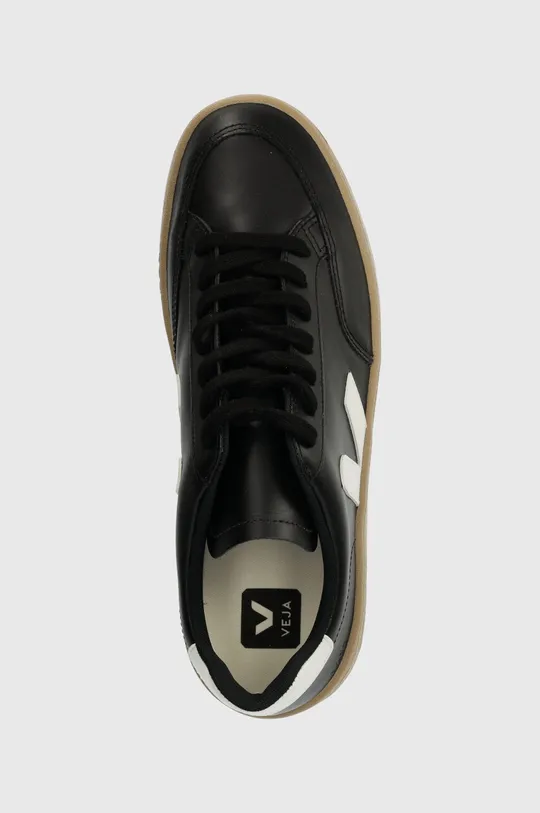 μαύρο Δερμάτινα αθλητικά παπούτσια Veja V-12