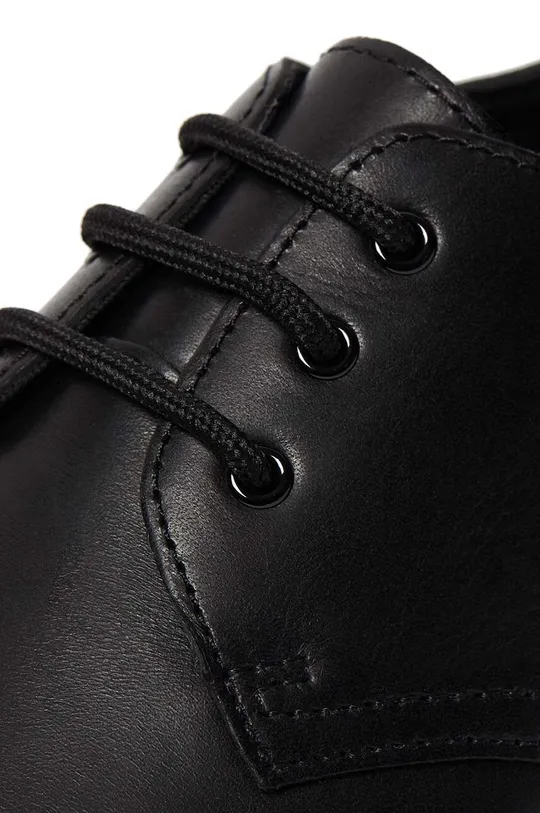 black Dr. Martens leather shoes Thurston Lo