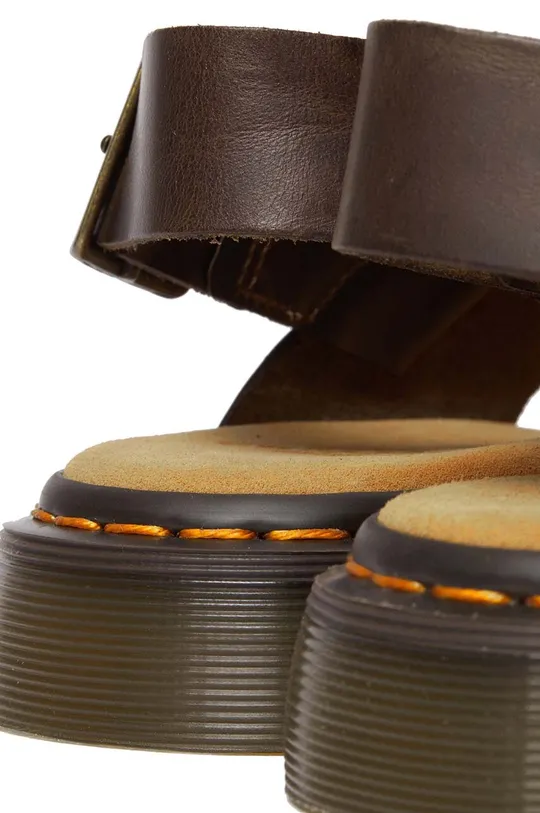 hnedá Kožené sandále Dr. Martens Zane