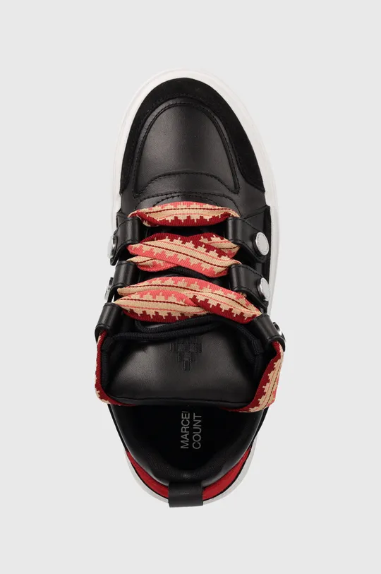 black Marcelo Burlon leather sneakers Ticinella Sneaker