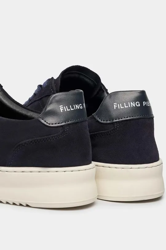 námořnická modř Semišové sneakers boty Filling Pieces Mondo Suede Organic