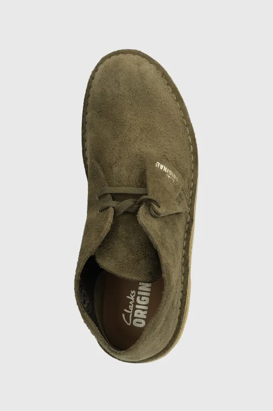 πράσινο Σουέτ κλειστά παπούτσια Clarks Originals Desert Boot