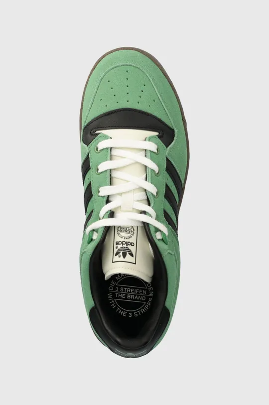 green adidas Originals suede sneakers Rivalry 86 Low