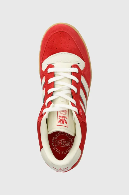 red adidas Originals suede sneakers Rivalry 86 Low