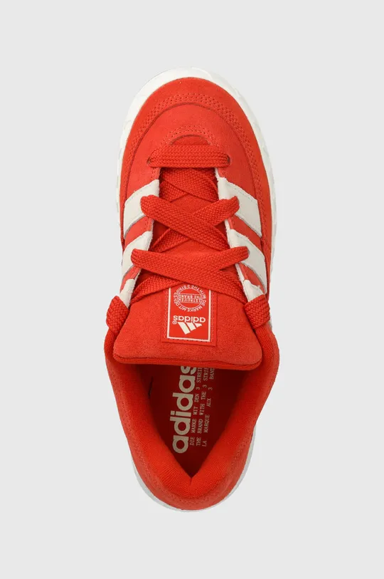 czerwony adidas Originals sneakersy zamszowe Adimatic