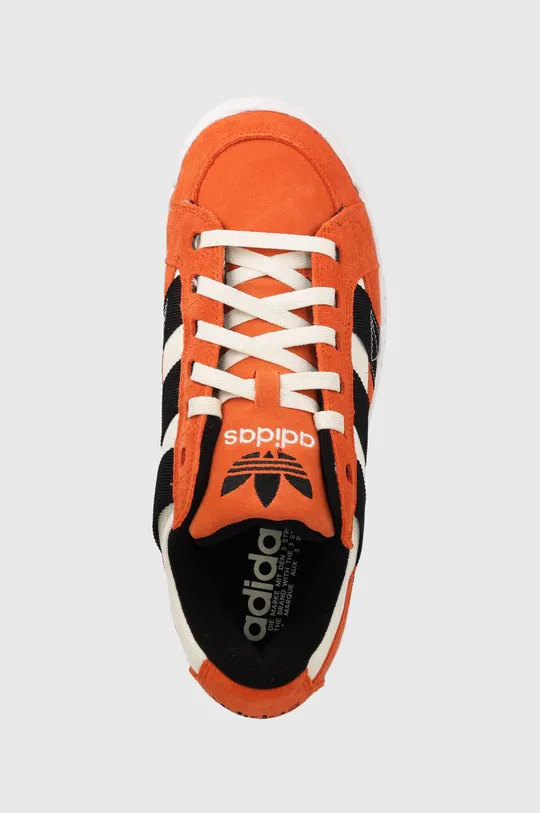 orange adidas Originals suede sneakers LWST