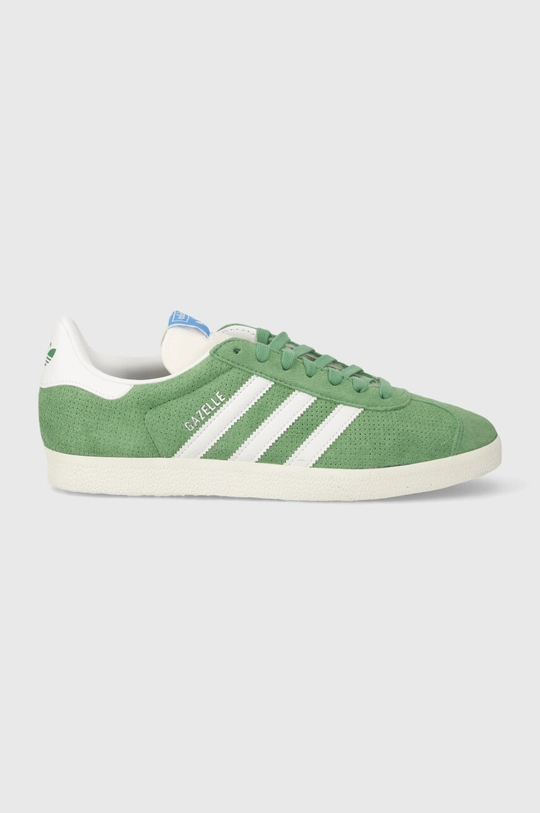 Велурени маратонки adidas Originals Gazelle зелен