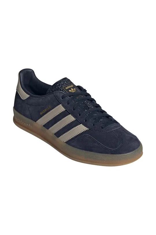 Замшевые кроссовки adidas Originals Gazelle Indoor тёмно-синий