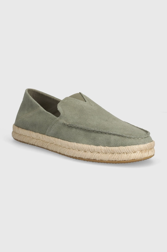 zöld Toms espadrilles velúrból Alonso Loafer Rope Férfi