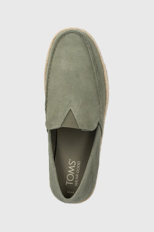 verde Toms espadrillas in pelle scamosciata Alonso Loafer Rope