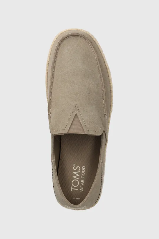 beige Toms espadrillas in pelle scamosciata Alonso Loafer Rope