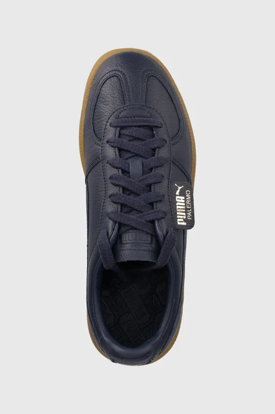 navy Puma leather sneakers