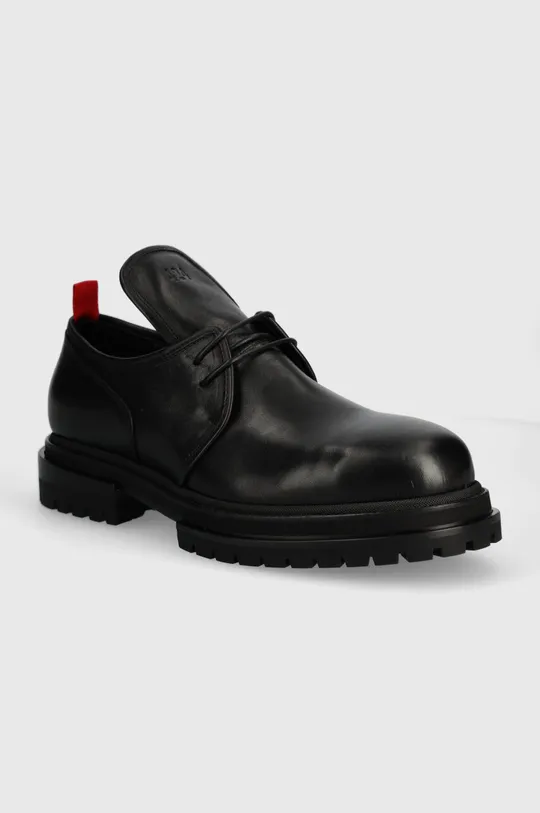 black 424 leather shoes Derby Men’s