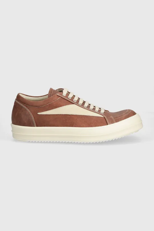 Rick Owens scarpe da ginnastica Denim Shoes Vintage Sneaks marrone