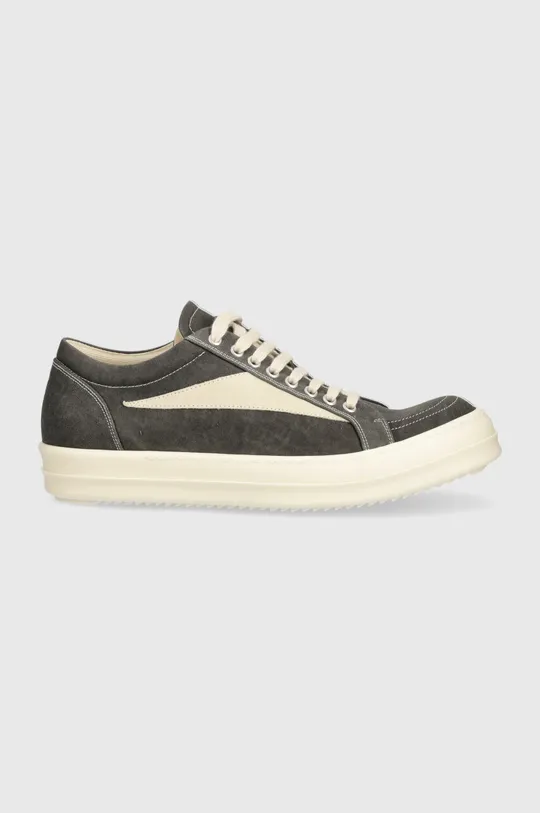 Πάνινα παπούτσια Rick Owens Denim Shoes Vintage Sneaks γκρί