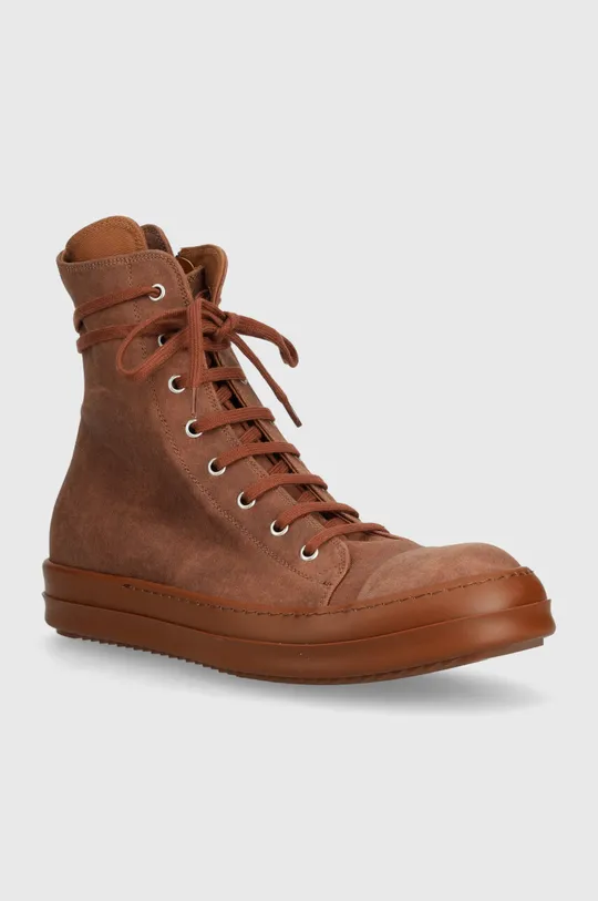 brown Rick Owens trainers Denim Shoes Sneaks Men’s